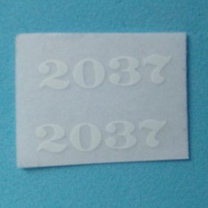  Lionel Train Part 2037-ADW White Adhesive Decal Set | Lionel Train New Old Stock, Reproductions, Rebuilt and Used Lionel Train Parts in stock for fast shipping. 