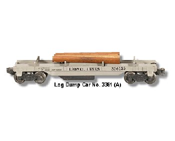 Lionel Train No. 3361 Lumber Dump Car